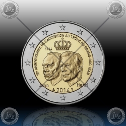 2 EVRO LUKSEMBURG "Accession Grand-Duke Jean" 2014